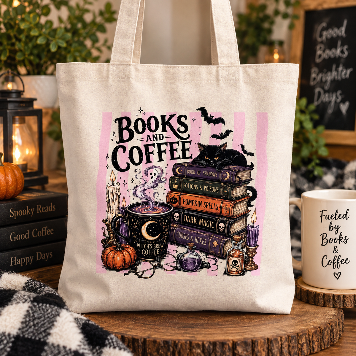 Books and Coffee Tote